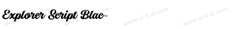 Explorer Script Blac字体转换